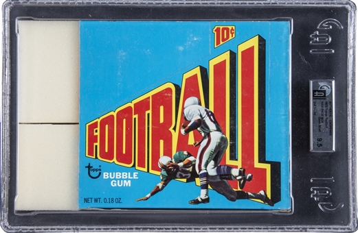 1972 Topps Football 2nd Series Unopened Wax Box (24 Packs) – GAI GEM MINT 9.5 - Possible Roger Staubach Rookie Card!